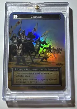 ✨Sorcery: ⚔Crusade⚔ Contested Realm βBeta Foil Unique Full Art ✦NM✦ - Image 1