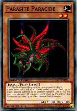 Parasite Paracide #SBC1-END02 Yugioh Near Mint or Better - Image 1