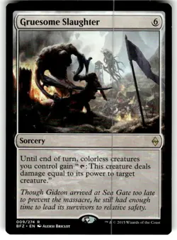 Gruesome Slaughter Battle for Zendikar Regular MTG NM - Image 1