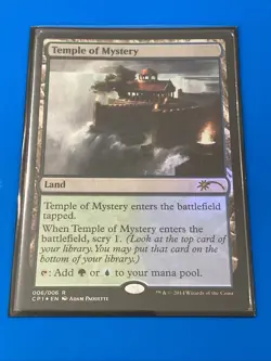 TEMPLE OF MYSTERY FOIL PROMO MTG MAGIC THE GATHERING NEAR MINT NM - Image 1
