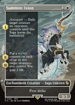 Summon: Ixion- Final Fantasy Commander Borderless Regular MTG-NM - Image 1