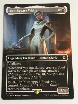 MTG Apothecary White Borderless Regular - Ravnica: Clue Edition #001 - Image 1