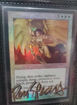 MTG Akroma, Angel of Wrath Timeshifted Foil SHADOW SIGNED BY ARTIST - Image 1