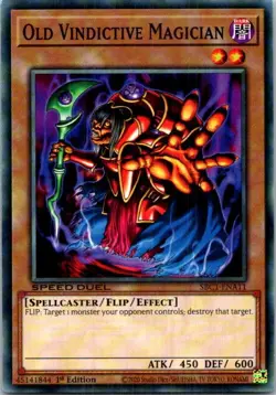Old Vindictive Magician #SBC1-ENA11 Yugioh Near Mint or Better - Image 1