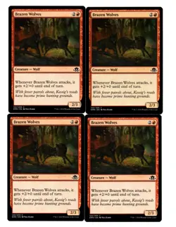 Brazen Wolves x 4 - Eldritch Moon - Magic the Gathering MTG - Image 1