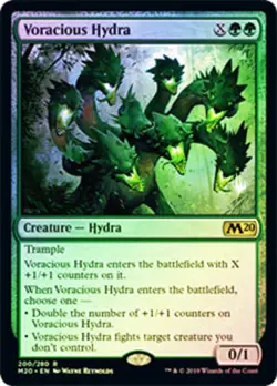 1 x Voracious Hydra - Foil - Promo Pack - Core Set 2020 - NM-Mint - MTG - Image 1