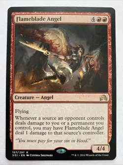 Flameblade Angel R MTG Shadows over Innistrad NM, English - Image 1