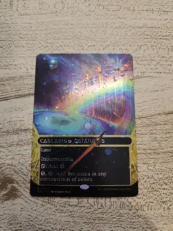 Cascading Cataracts 95 Borderless Galaxy foil edge of eternities stellar sights - Image 1