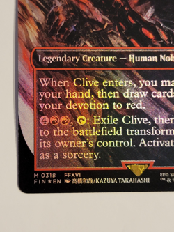 Clive, Ifrit's Dominant Borderless M0318 Foil Final Fantasy MTG NM - Image 5