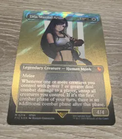 Magic the Gathering MTG Tifa, Martial Artist Borderless Surge Foil Final Fantasy - Image 1