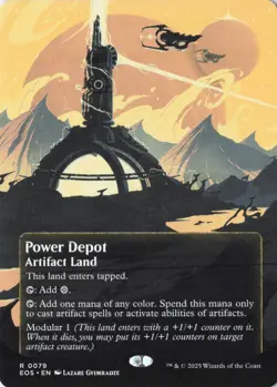 Power Depot (0079) (Borderless) Edge of Eternities: Stellar Sights MTG EOS NM - Image 1