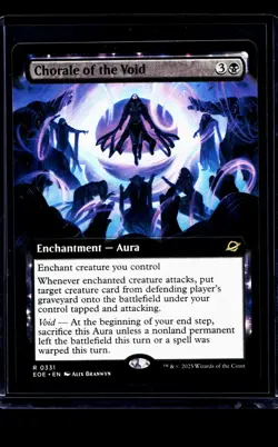 MTG Magic The Gathering EOE Edge of Eternities Extended Art Chorale of the Void - Image 1