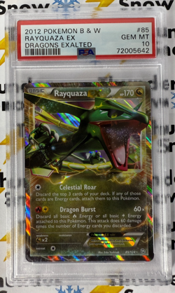 ⚡❄ 2012 Pokemon B&W #85 Dragons Exalted Rayquaza ex PSA 10 - Image 1