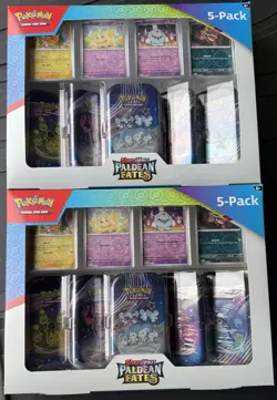 2* Pokemon Paldean Fates Costco 5 Mini Tin Bundle - Image 1