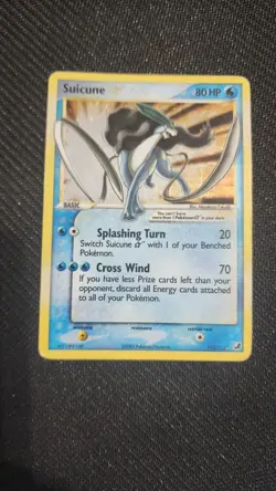 Pokemon 2005 Suicune Gold Star EX Unseen Forces #115 - Image 1