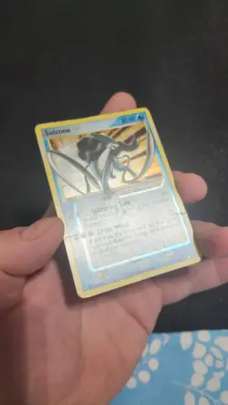 Pokemon 2005 Suicune Gold Star EX Unseen Forces #115 - Image 2