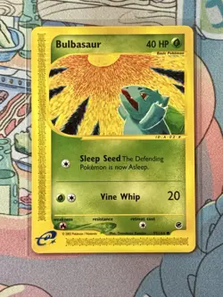 TCG Pokemon Vintage English Bulbasaur 095/165 Expedition Base Set Regular - Image 1