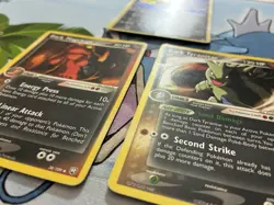 Vintage Pokemon Card Lot Fire Holo Reverse Holo Etc Tyranitar Dragonite - Image 5
