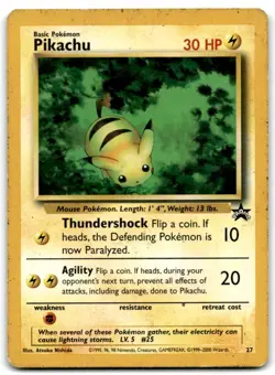 2000 Promos - Wizards Black Star Pokemon Pikachu Basic/Promo #27 - Image 1