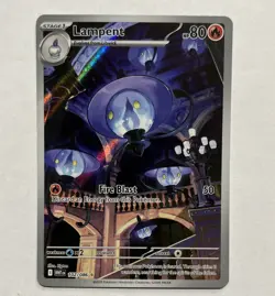 Pokemon Lampent Illustration Rare 102/086 2025 Scarlet & Violet White Flare NM - Image 1