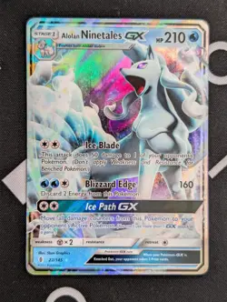 Alolan Ninetales GX - 22/145 - Pokemon Guardians Rising Sun & Moon Card NM - Image 1