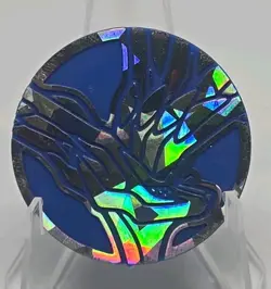Pokemon Xerneas Collectible Coin Silver Cracked Ice Coin - Image 3
