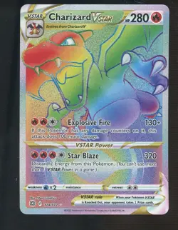 Charizard VSTAR 174/172 Brilliant Stars Secret Rare Holo Pokemon Card - Image 1