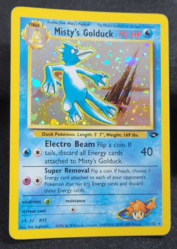 Pokemon Misty's Golduck 12/132 Gym Challenge Holo Foil LP - Image 1