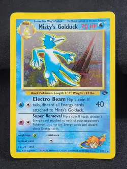 Pokemon Misty's Golduck 12/132 Gym Challenge Holo Foil LP - Image 2