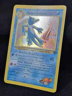 Pokemon Misty's Golduck 12/132 Gym Challenge Holo Foil LP - Image 3