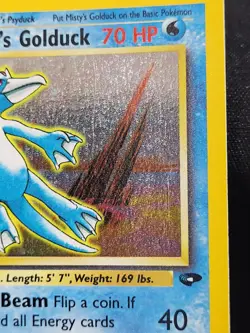 Pokemon Misty's Golduck 12/132 Gym Challenge Holo Foil LP - Image 4