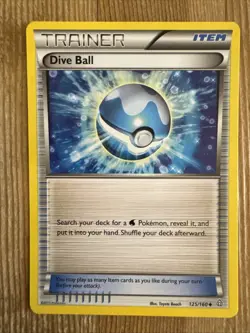 Dive Ball Trainer - 125/160 - Uncommon - Primal Clash - Pokemon Card - TCG - LP - Image 1