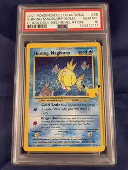 Pokemon Celebrations TCG Shining Magikarp Holo Card Classic Collection PSA 10 - Image 2