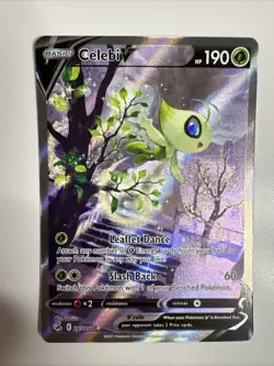 Pokemon TCG Celebi V Alternate Full Art Holo Card 245/264 Swsh08: Fusion Strike - Image 1