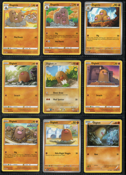 Pokemon TCG 9x Dugtrio Lot Diglett Secret Wonders Mixed Collection Set Cards - Image 1