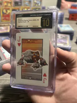 Pokemon Platinum Playing Cards #J Heatran the Fighting Anime Japan TCG Nintedo - Image 3