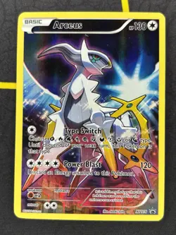 Arceus XY116 - Mythical Pokemon Card - Full Art XY Black Star Promo - MP/LP - Image 1