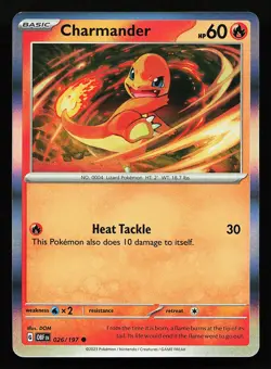 Charmander 026/197 Holo Obsidian Flames Promo Pokemon Card - Image 1
