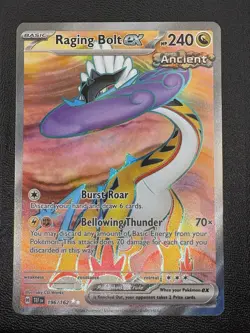 Raging Bolt Ex TEF 196/162 Temporal Forces Full Art Ultra Rare Card Pokemon NM - Image 1