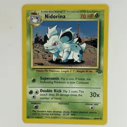 Nidorina 40/64, Nidoran 57/64 NM 1999 Pokemon Base Set Pokemon Card - Image 1