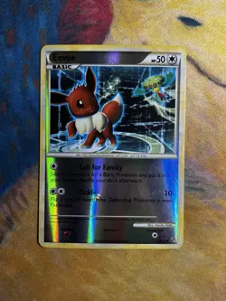 Eevee 48/90 HGSS Undaunted Reverse Holo Pokemon Card HP - Image 2