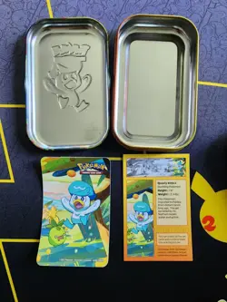 Pokemon Paldea Friends Mini Collector Tins Set With Stickers! (EMPTY, NO CARDS) - Image 2