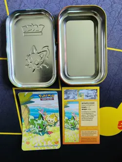 Pokemon Paldea Friends Mini Collector Tins Set With Stickers! (EMPTY, NO CARDS) - Image 4