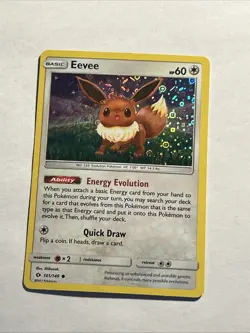 Eevee - (Cosmos Holo) 101/149 Sun & Moon Era Pokemon Card TCG 2017 NM - Image 4