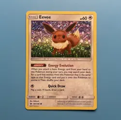 Pokemon Eevee Holo Promo Card - Sun & Moon Set - 101/149 - NM - Image 2