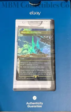 MTG Magic Final Fantasy Promo Bhujerba, Floating City CITY OF BRASS FOIL In Hand - Image 1