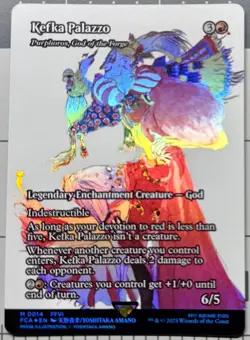 MTG Magic Final Fantasy Kefka Palazzo Purphoros, God of the Forge Showcase FOIL - Image 1
