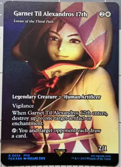 MTG Magic Final Fantasy Garnet Til Alexandros 17th Loran the Third Showcase FOIL - Image 1