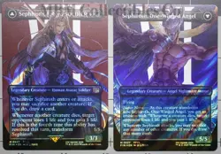 MTG Magic Final Fantasy Sephiroth, Fabled SOLDIER #527 Borderless Surge Foil VII - Image 1