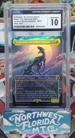 MTG - CGC Gem Mint 10 - Jurassic World - Indoraptor, the Perfect Hybrid (Foil) - Image 1